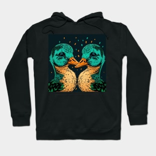 Lovely Ducks Kiss Hoodie